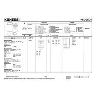 Motor Piston Segman Expert Jumpy Scudo P306 Xsara P406 Xantia P405 P806 Evesion Xud9T 1 9Td 83 00Mm (Std) KONEKS 229740