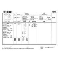 Piston+Segman Transit Box-Bus (D2Fa) - 2.4 D / 89 Ps 89 9Mm Std KONEKS 241130