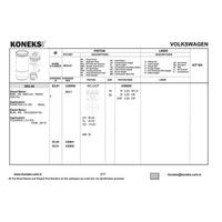 Piston+Segman (83 01Mm Std) Phaeton A4 A6 A8 Q7 Touareg 3 0Tdi (204 / 211 / 224 / 225 / 233 Ps) Asb Bkn Bks Bmk Bng Bug Bun 03>10 KONEKS 238950