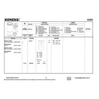 Piston+Segman (76 51Mm Std) Golf Iv Bora Cordoba Arosa A2 Ibiza Ii / Iii / Iv Inca Leon Toledo Ii Fabia Octavia Lupo 1 4 16V Afh Afk Ahw Akq Ape Aua Aub Axp Bby Bbz Bca 96>08 KONEKS 239350