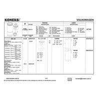 Piston+Segman (81 01Mm Std (5 Silindirli Motorun 1  2  Pistonlari) Transporter T5 03>09 Touareg 03>10 2 5Tdi (130 / 163 / 174 Ps) Axd Axe Bac Blj Blk 03>10 KONEKS 239370-01