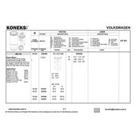 Piston Segman Std Farkli 81 01Mm Arteon Jetta Passat Tiguan Q2 Q3 2 0 Tdi Dfga Czha Dcya Ddcb Deja Dejb Dfta Dfgb Dela KONEKS 239390