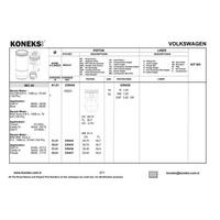 Piston+Segman (81 01Mm Std) Caddy Iii Golf V / Vi / Plus Jetta Iii Beetle Passat Touran A3 A4 Altea Leon Toledo Iii Octavia 1 6 (100 / 101 / 102 Ps) Ahl Alz Ana Avu Ayd Bfq Bfs Bgu Bse Bsf Chga 00>15 KONEKS 239430