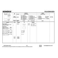 Motor Segmani Takim (4 Pistonluk) / (76 50Mm Std) Golf V Octavia Eos A3 Jetta Iii Passat Touran 1 6 Fsi Blf Bag Blp Cax Caxa KONEKS 639420