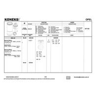 Piston+Segman 86Mm Std Astra-Vectra-Omega 2 0 16V KONEKS 226340