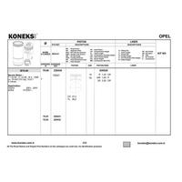 Piston+Segman 79Mm Std  Astra-Vectra-Meriva-Zafira 1 6I 16V Y16Xe 00--> KONEKS 226430