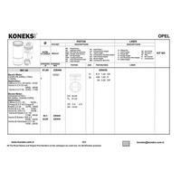 Piston+Segman 81 6Mm Std Vectra-Omega-Calibra 2 5 V6 93-> KONEKS 226440