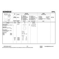 Piston+Segman 79Mm Std  Astra-Vectra 1.6I 16V Ecotec 95> 4 Cyl 18Pim KONEKS 226610