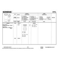 Motor Piston+Segmani Std.( Riken ) 79 00 Sapkali Cruze Rp 00-011 J300 1.6L 16V 10-> R 4 Petrol-1598 Cm³ (109 Bg) 82Kw KONEKS 226730