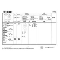 Motor Segmani 86Mm Std Astra-Vectra-Omega 2 0 16V KONEKS 626300