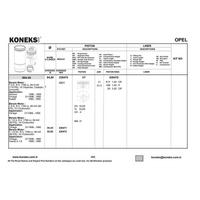 Motor Segmani 84 8Mm Std Vectra-Omega 1 8 86--> 4 Cyl 21Pim KONEKS 626470