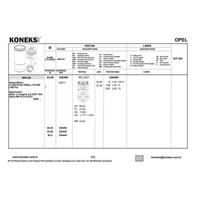 Motor Segmani 83Mm Std  Insignia 2 0D A20Dth 160 Hp KONEKS 626490