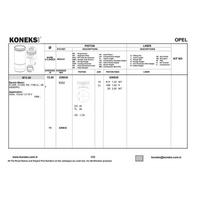 Motor Segmani 72 5Mm Std Astra-Corsa-Agila 1 2 KONEKS 626630