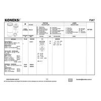 Motor Piston Segman Linea Doblo Iii 1 6 Multijet 105Hp Euro 5 Motor (79.50Mm) / (Std) KONEKS 209250