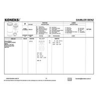 Piston + Segman Std. (Om646.9  88 01Mm  30 Pim) W203 00>07 C209 05>09 W211 02>08 Vito W639 03> Sprinter 00>09 KONEKS 206180