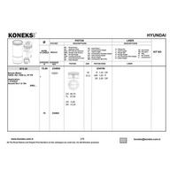 Motor Piston Segman Std Accent Era 1 4 Benzinli 2006-> Rio 1 4 Benzinli 2005-> (75 50 Mm) KONEKS 234800