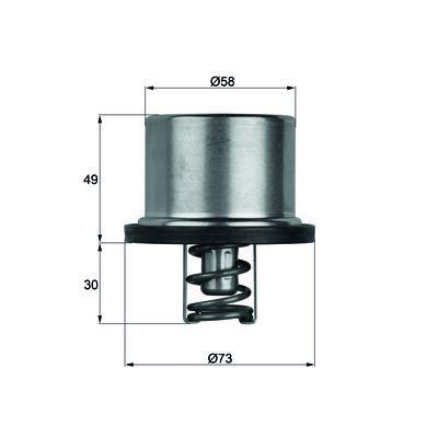 Termostat (75°) Daf 95 Volvo Fl7 Fl10 MAHLE THD175