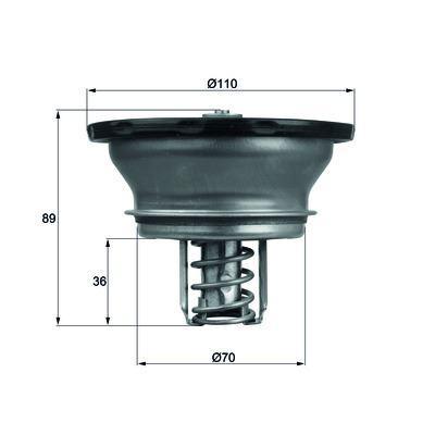 Termostat (82°) Volvo Renault Premium 420 / 440 / 460 MAHLE THD382