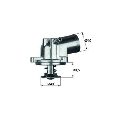 Termostat 87 °C (M111  Klimali) W202 93>00 C208 97>00 W124 93>95 W210 97>02 W163 98>05 MAHLE TI2187