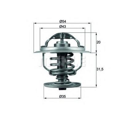 Termostat 87°A3 A4 A6Bora Caddy 2 Golf Jetta 2 Passat Polo T4 T5 Octavia Cordoba Ibiza Fabia Felica MAHLE TX10987D