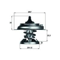 Termostat 80 °C (Om602  Om603) 190 W201 88>93 W124 88>93 S124 89>93 W463 96>00 MAHLE TX2980D