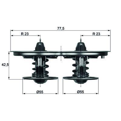 Termostat (75°) Scania MAHLE TX3275D