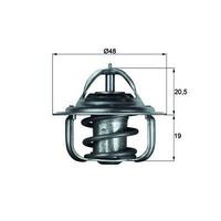 Termostat (83°) Focus 98 /> Focus Ii / Iii 03 /> Fiesta 01 /> Fusion 01>12 1 25 / 1 4 / 1 6 16V Mondeo Iv 1 6 Ti Vct 07>14 Mazda Ii Volvo C30 06>12 S40 Ii V50 05>12 1 6 16V 02> MAHLE TX583D