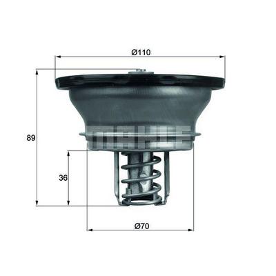 Termostat (76°) Volvo Fh 400 Fh 420 Renault Truck (Yesil) MAHLE THD376