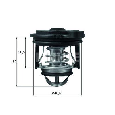 Termostat 	50 °C Contali Ford Fiesta Vi 17> 1.0 Ecoboost 1.1 Vct MAHLE TI24650