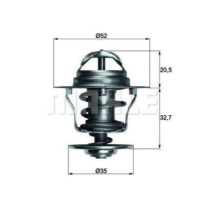 Termostat (92°) Connect 02>13 T12 T15 92>00 Escort Iv / V / Vi / Vii 1 6 16V / 1 8 16V / 1 8Td 92>00 Focus 98>05 Fiesta 92>95 Mondeo 94>14 1 8 16V / 2 0 16V MAHLE TX1288D