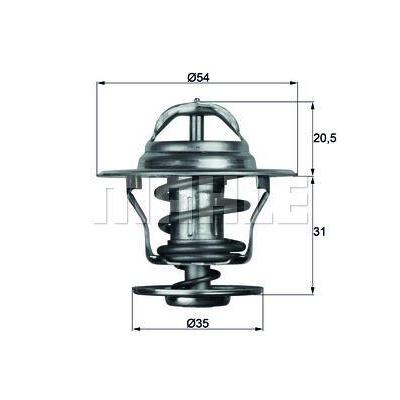 Termostat Volvo 850 960 C 70 I S 40 I S 60 I S 60 I Awd S 70 S 80 I S 80 I Awd S 90 V 40 I V 70 I V MAHLE TX1392D