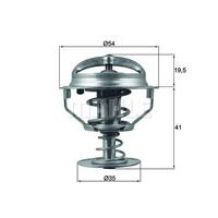 Termostat 82C Ford Fiesta 1.3 98>01 Ka 98>01 MAHLE TX16482D