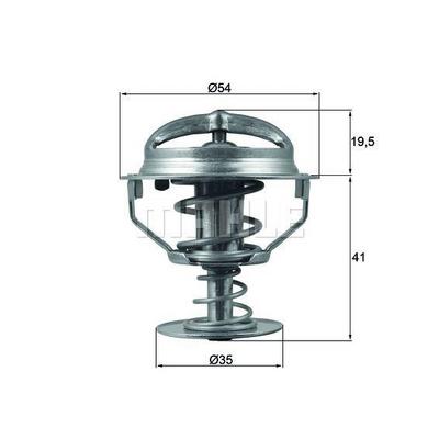 Termostat 82C Ford Fiesta 1.3 98>01 Ka 98>01 MAHLE TX16482D