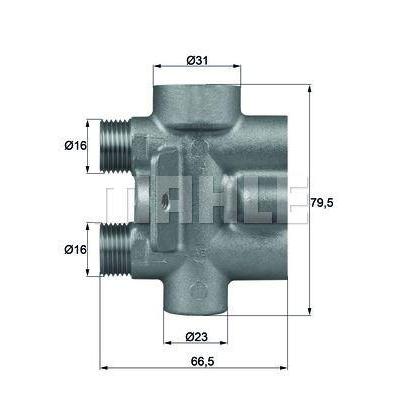 Yag Sicaklik Regulatoru Touareg 03>10 Q7 07>15 MAHLE TO975