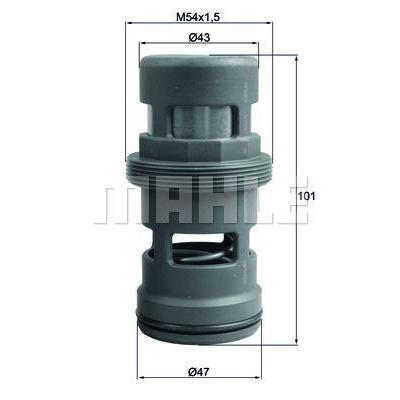 Termostat 	114 °C Mercedes-Benz Actros Mp4 / Mp5 3340 Ls MAHLE TO18114