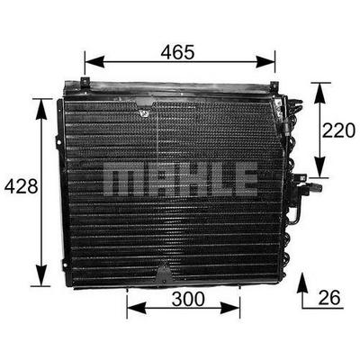 Klima Radyatoru W124 89>93 S124 89>92 C124 89>92 MAHLE AC 133 000S