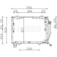 Klima Radyatoru W202 97>00 S202 98>01 W210 99>02 MAHLE AC 243 000S