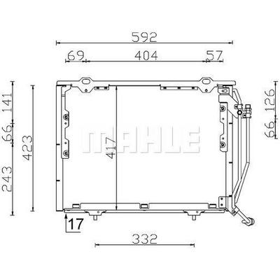 Klima Radyatoru W202 97>00 S202 98>01 W210 99>02 MAHLE AC 243 000S