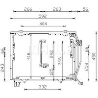 Klima Radyatoru W202 95>00 S202 96>01 C208 97>02 A208 98>02 MAHLE AC 244 001S