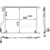 Klima Radyatoru W220 98>05 C215 99>06 R230 03>12 MAHLE AC 334 000S