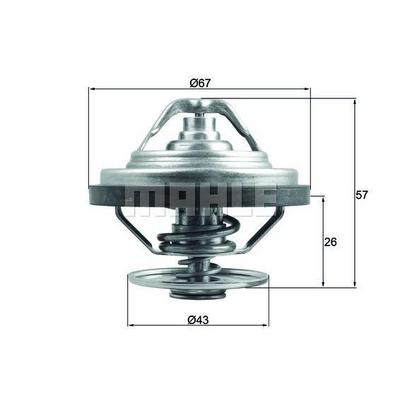 Termostat 	83 °C Man Tga 18.390  18.400 Temsa Diamond 14 MAHLE TX15883