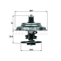 Termostat  79 °C Man Tga 18.310  18.320 Iveco Eurotrakker Mp 440 E 42 Ht MAHLE TX2379D