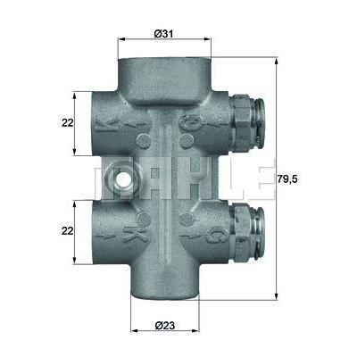 Termostat 95 °C  (Sanziman Yag Sogutucusu) W169 04>12 W245 05>11 W211 02>08 C219 04>11 MAHLE TO1095