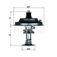 Termostat 80°C (M116  M117  M119) W124 93>95 W126 85>91 W140 91>98 R129 92>01 MAHLE TX2680D