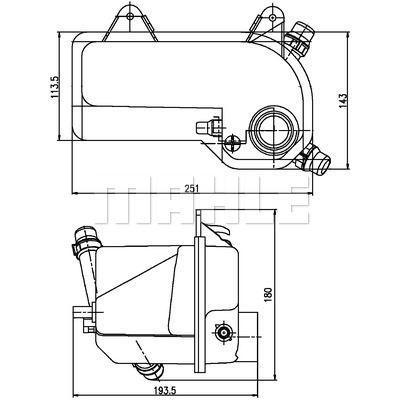 Radyator Su Deposu Bmw E53 M54 M62 MAHLE CRT 204 000S