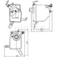 Radyator Su Deposu Bmw E60 E63 E64 MAHLE CRT 205 000S