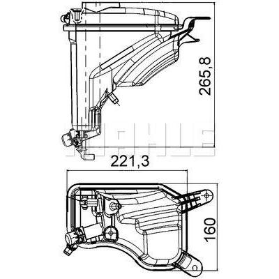 Yedek Su Deposu Bmw E81 E82 E90 E88 E91 E92 E93 E84 E89 MAHLE CRT 207 000S