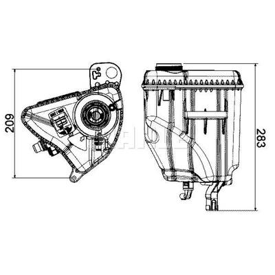 Yedek Su Deposu Bmw N47 N57 N54 B47 F10 F01 F07 F11 F12 F13 F06 MAHLE CRT 3 000S