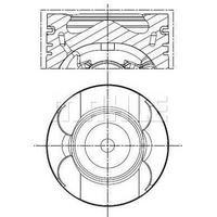 Piston + Segman Std. (Om651.9  83Mm  Sari Burclu) W204 08>14 C218 11>17 W212 09>16 W166 15>18 W221 11>13 Vito W639 10> Sprinter 906 09> MAHLE 001PI00133000