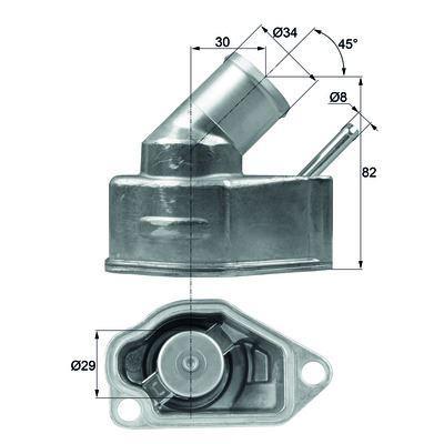 Termostat (92°) Astra F G Vectra A B 2 0 16V / 1 8 16V MAHLE TI1092